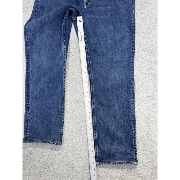 Faherty Jeans Mens 35x28.5 Blue Feel Good Special Weave Organic Cotton Stretch - Picture 8 of 16
